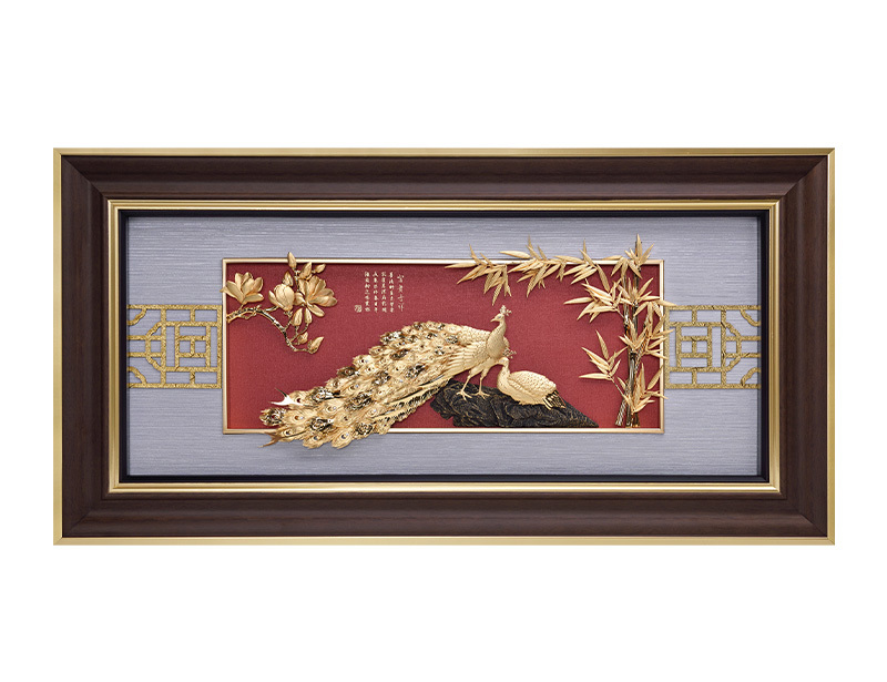富贵吉祥-立体金箔工艺精品