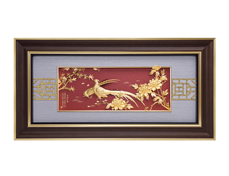 前程似锦-立体金箔工艺精品