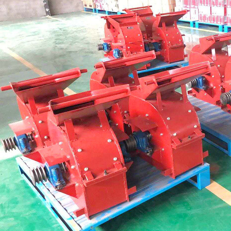 Small cost scale sand hammer mill glass crusher with diesel engine