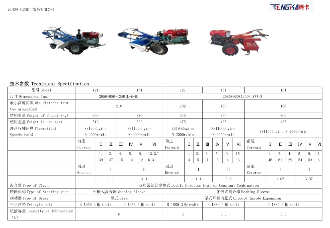 Caminar tractor