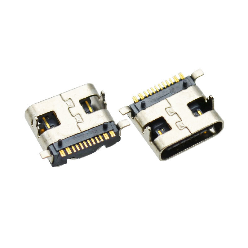 USB 3.0 Type C Socket 16 Pin SMT Jack USB C LCP Female Connector for Fast Charging Cable Port