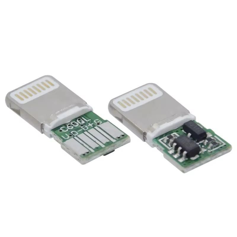 C48 USB Lightning Socket Apple Fast Charging Jack Male Connector for Mfi Cable Port