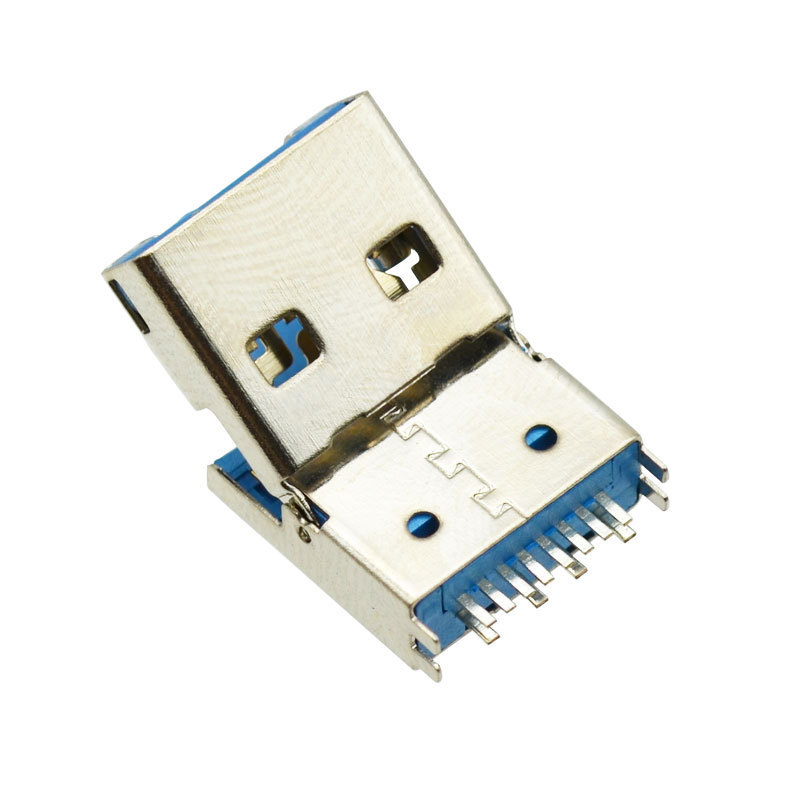 3 in 1 USB 2.0 Male Plug Micro 5 Pin Male Jack App-le Male Socket Fingerprint USB Connector Port