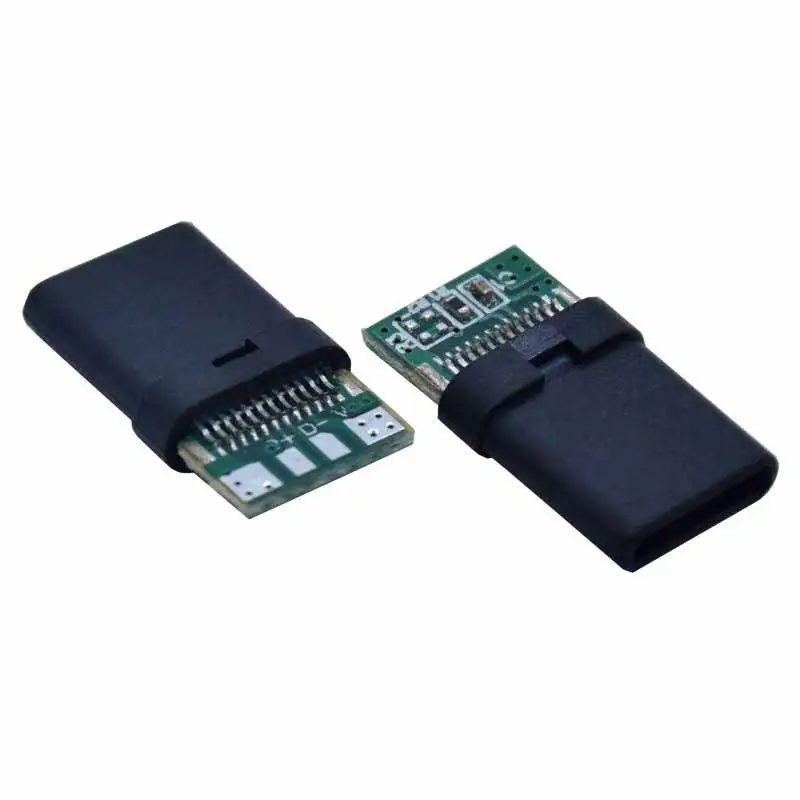 Type-c Full Plastic R Angle with Snap Hook 2.0 Model