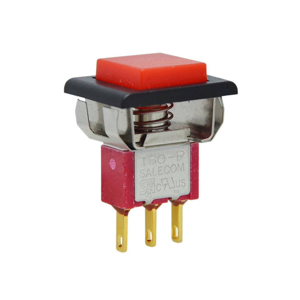 19*25mm Square ON-OFF Push Button Switch 3 Pin 2 Position Momentary Push Button Switch