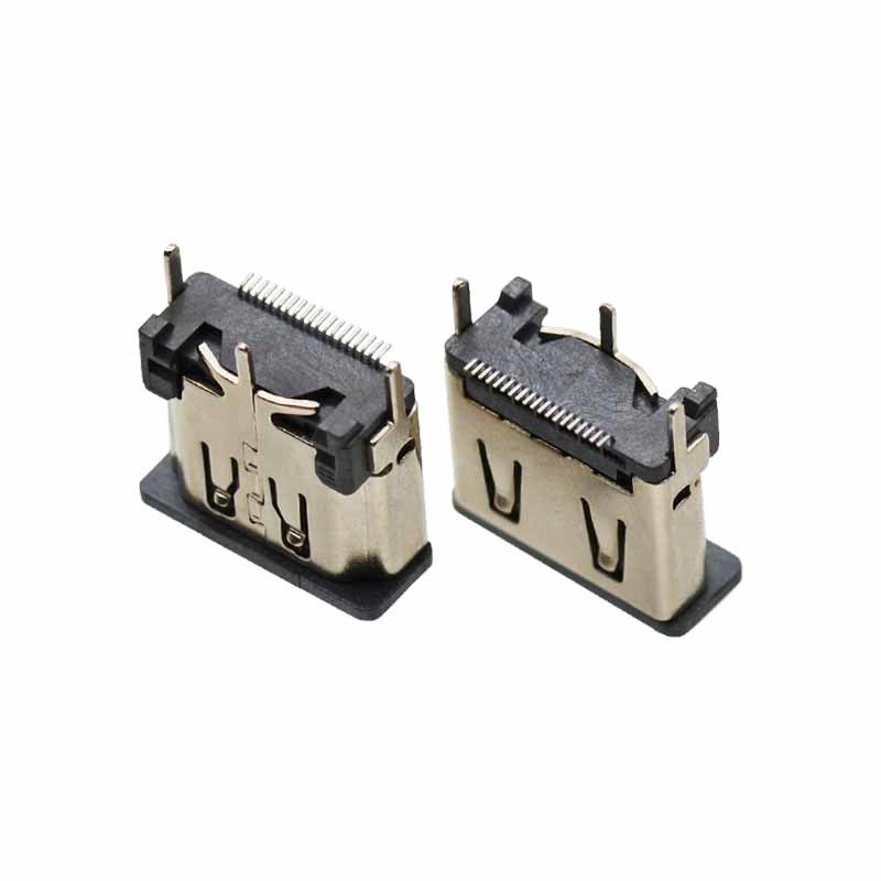 USB 2.0 HD-Mi Connector DIP Vertical 180 Degree Socket SMT Female Connector