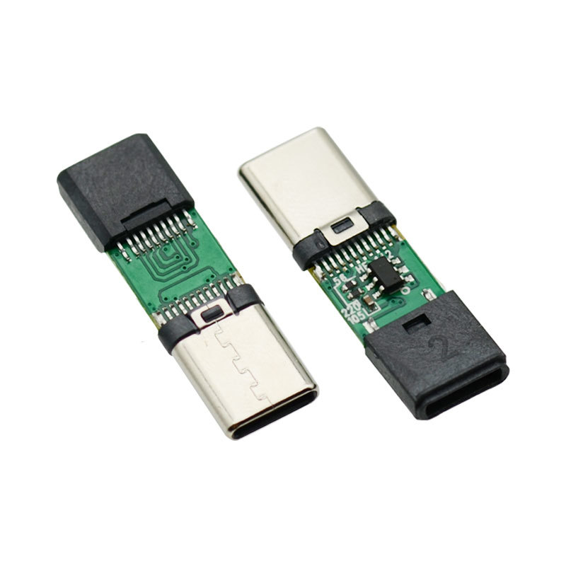 USB 3.0 Type C 24 Pin Male to App-le 10 Pin Female Connector PCB 27.0mm Adapter