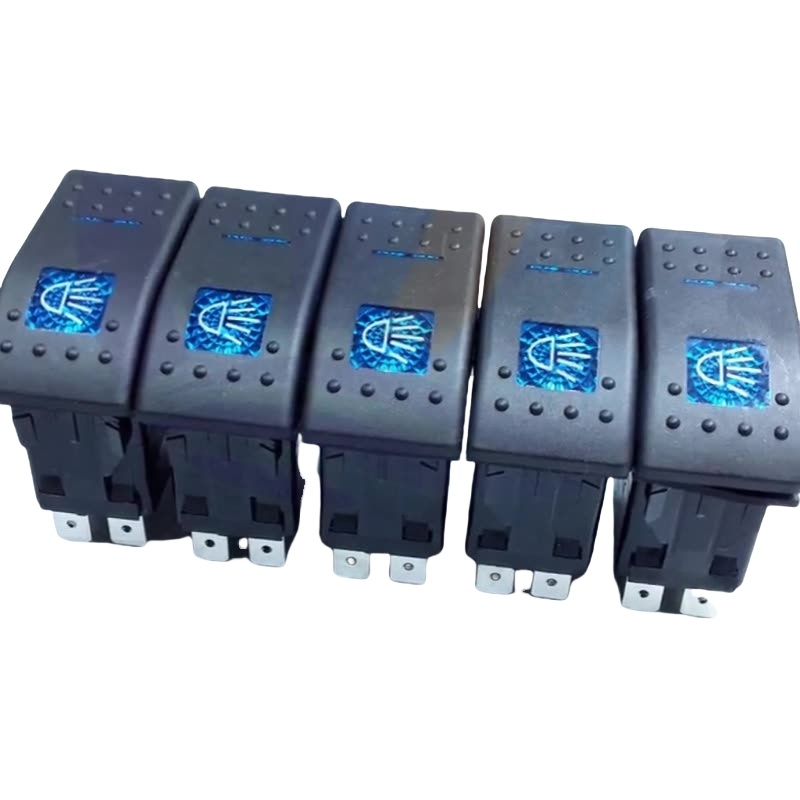 12V 20A LED Lighted Rocker Switch 3P 4P 5P SPST ON/OFF Waterproof & Durable for Marine Boat  Automotive