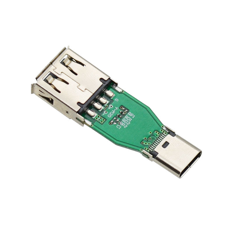 Type-A 3.0 Male to Type-C Female 33.8 mm Dual Resistor Adapter