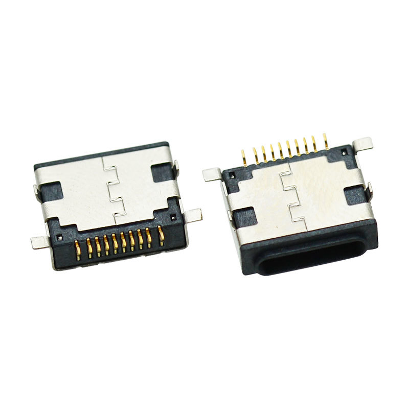 High Current App-le USB Jack 10 Pin SMT+DIP Port Terminal Gold Plated 5A Female Connector for Fast Charging