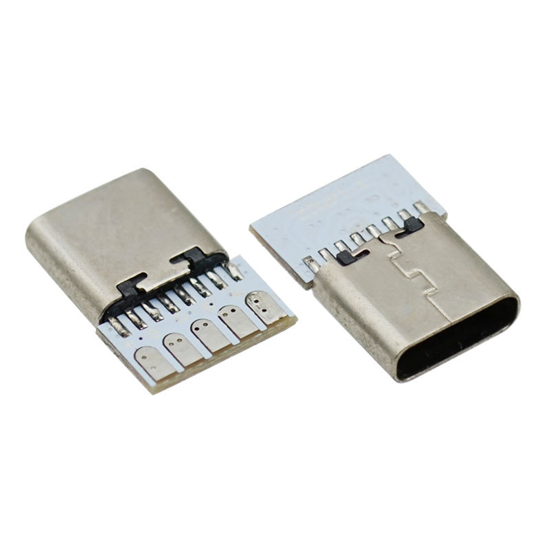 USB Type C 16 Pin Socket PCB 5 Core 8.0mm Female Connector for Light Charging Port