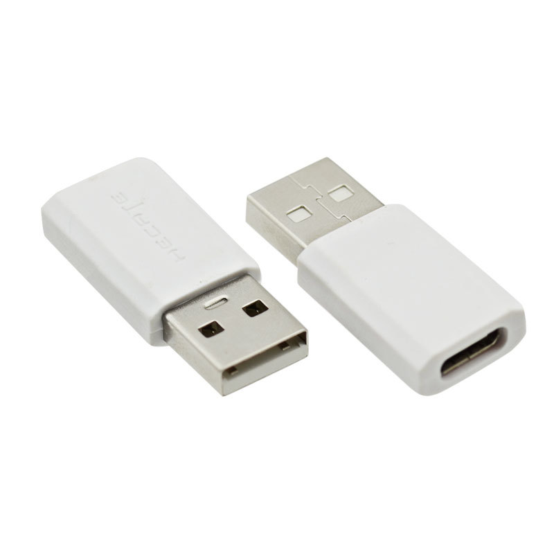 USB Type A 3.0 Male to Type C Female 33.8mm Data Transfer Connector Dual Resistor Adapter