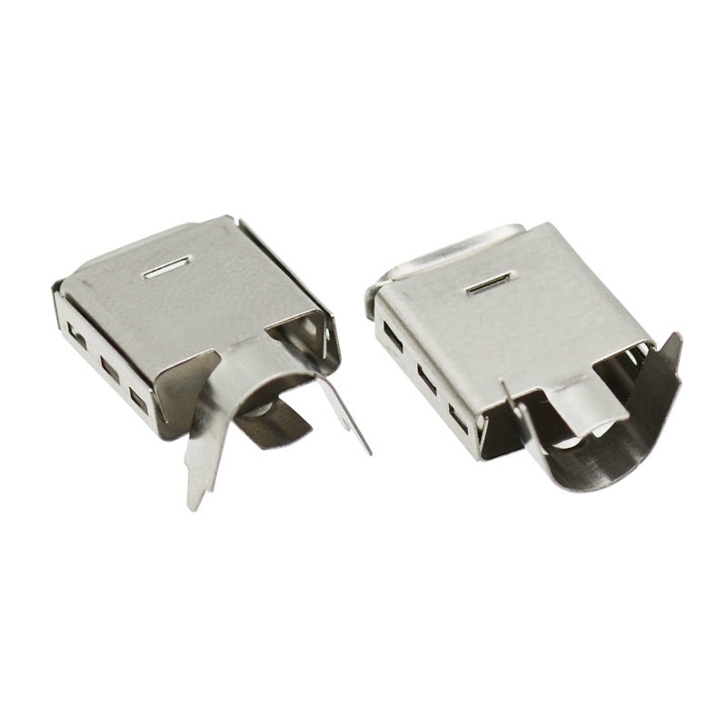 USB 2.0 Shield Cover for Type C Male 16.0mm Length Tinplate Shell USB C Plug Cover