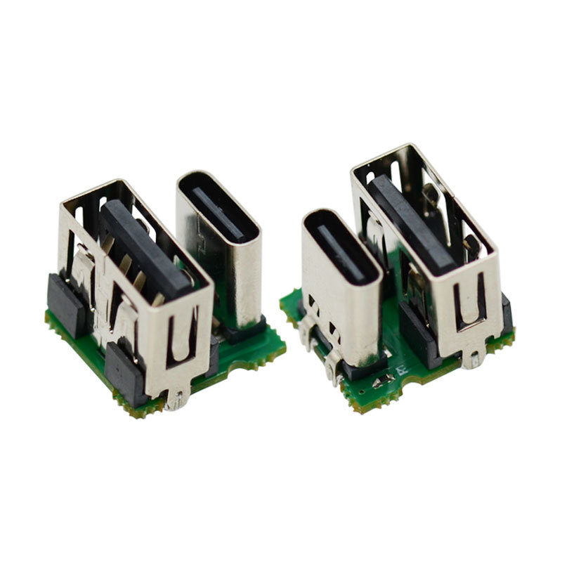 Two in One 16 Pin Vertical Mount Female Connector Adapter for Luggage Plug
