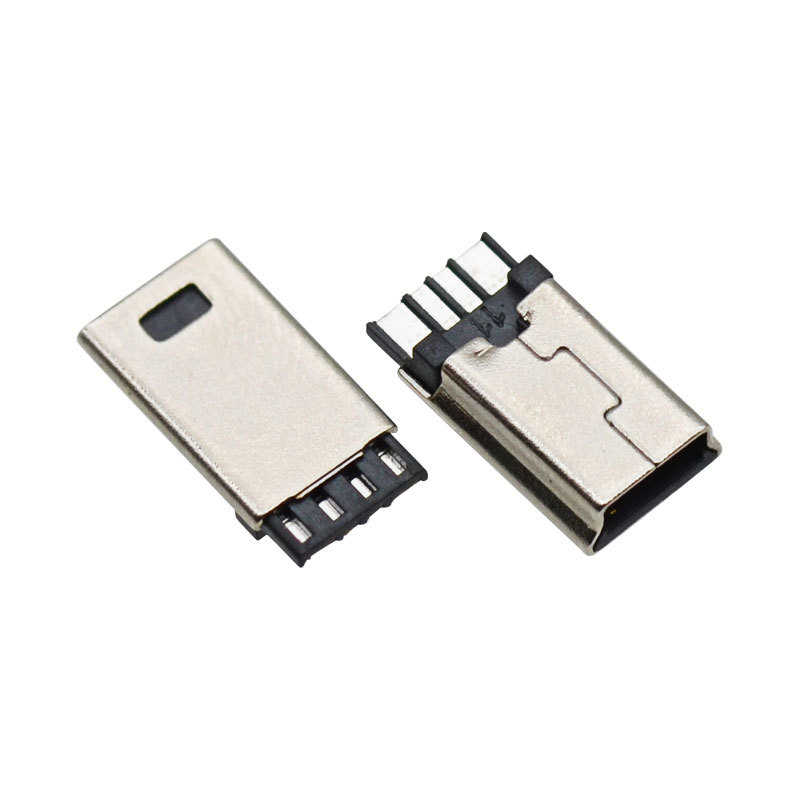 USB Mini 4 Core Gold-Plated 15u Socket 3A High Current Male Connector,usb a connector high current