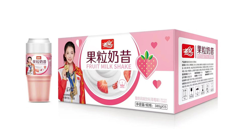 380ml*15瓶草莓果粒奶昔