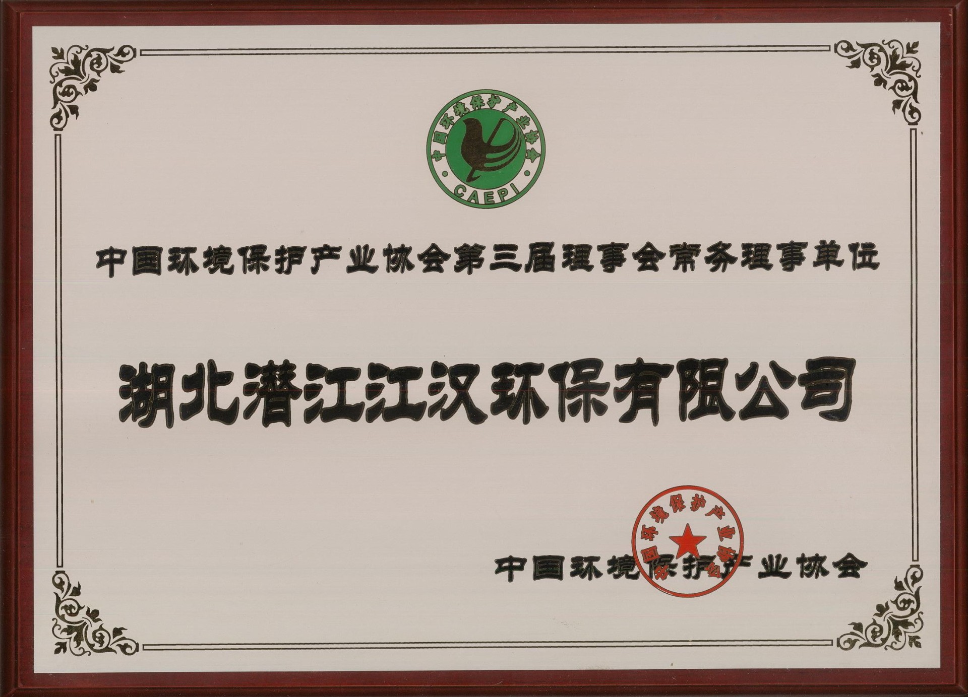 中國環境保護產業協會常務理事單位