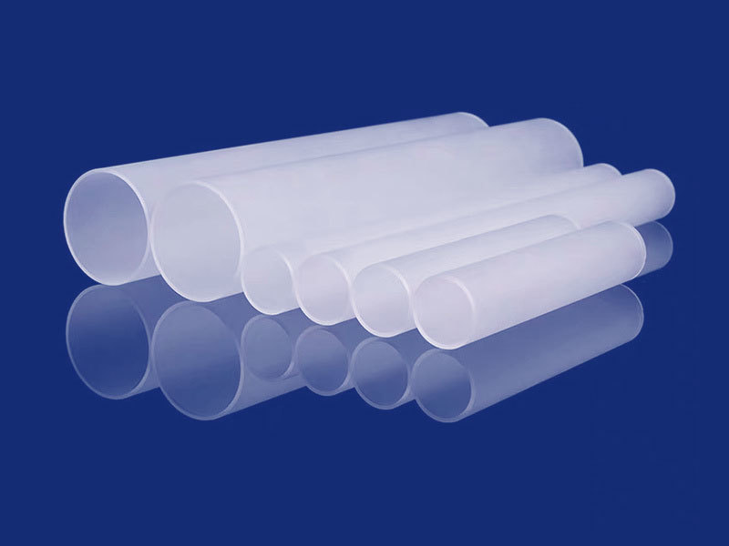 Milky white quartz tube