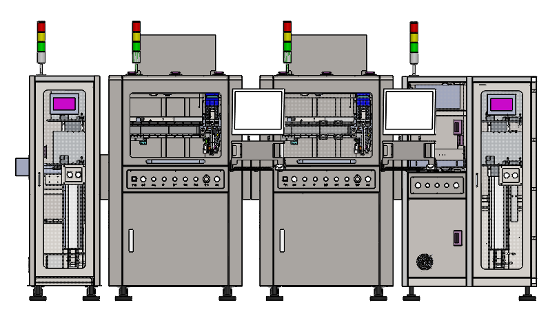 Online dust-free five-axis dispensing machine