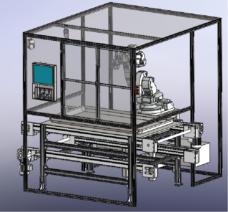 Joint six-axis online thread glue spraying machine