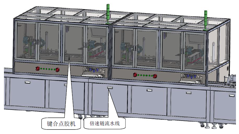 CAR/BUS battery module bonding and dispensing machine