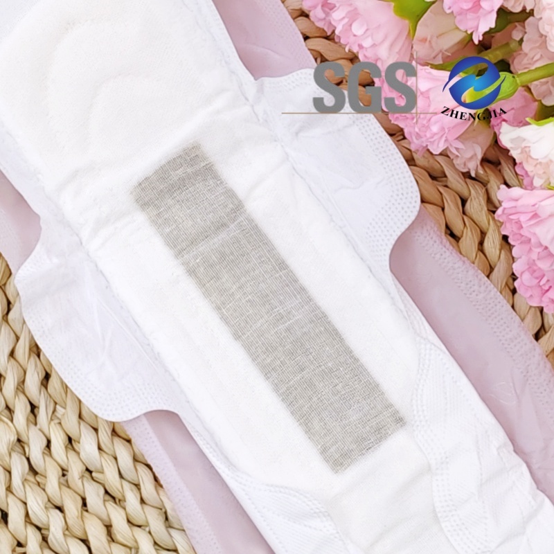 Pure Cotton Herbal Feminine Sanitary Pads Box Packaging Bamboo Napkins A Grade Organic Biodegradable Disposable Panty Liner