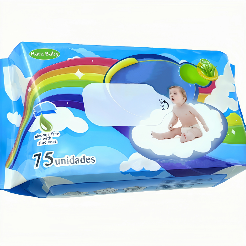 High Quality Spunlaced Non-Woven Fabric Kid Haru Baby Wipes Wet Tissue Wipes Soft Material