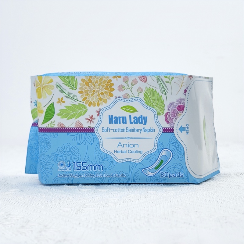 Female Pant Liners Organic Ultra Thin Super Dry Women Haru Lady Sanitary Napkin Wholesale with Factory Price