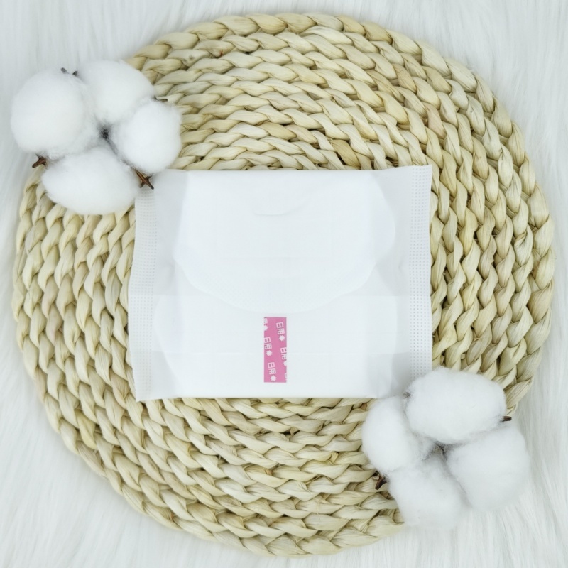 White Cotton Anion with Wings Women Pads Feminine Sanitary Napkin Bamboo Fiber Ultra Thin Organic Daily Pad for Women Breathable
