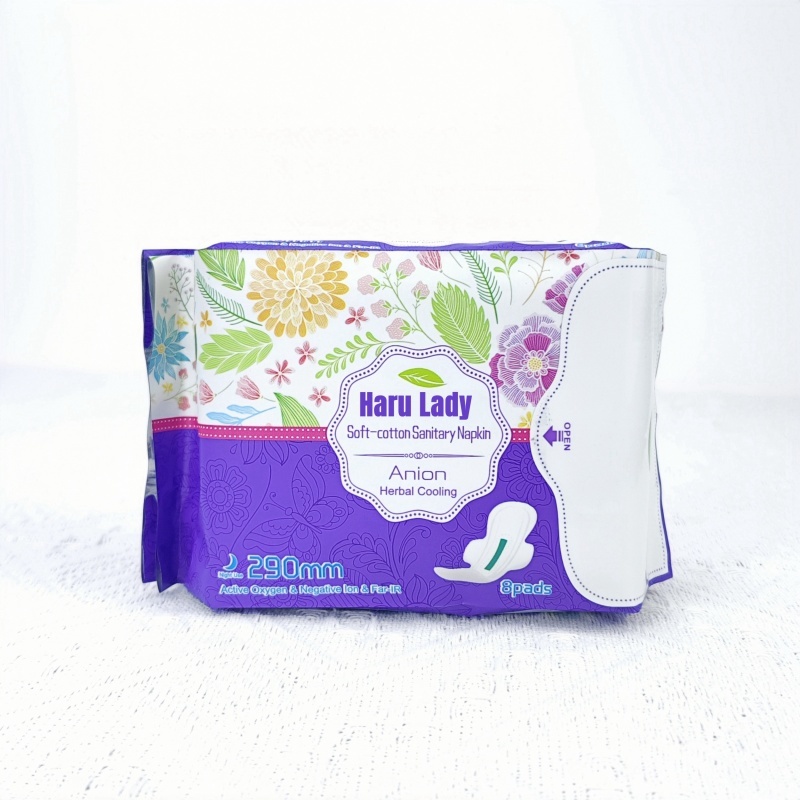 Natural Soft Care cotton sanitary napkins suppliers in China Haru Lady Sanitary Napkins