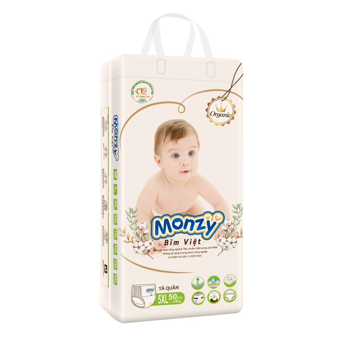 Large Size M-8XL Premium Super Dry Disposable Baby Pants Diapers Excellent Absorbency Friendly