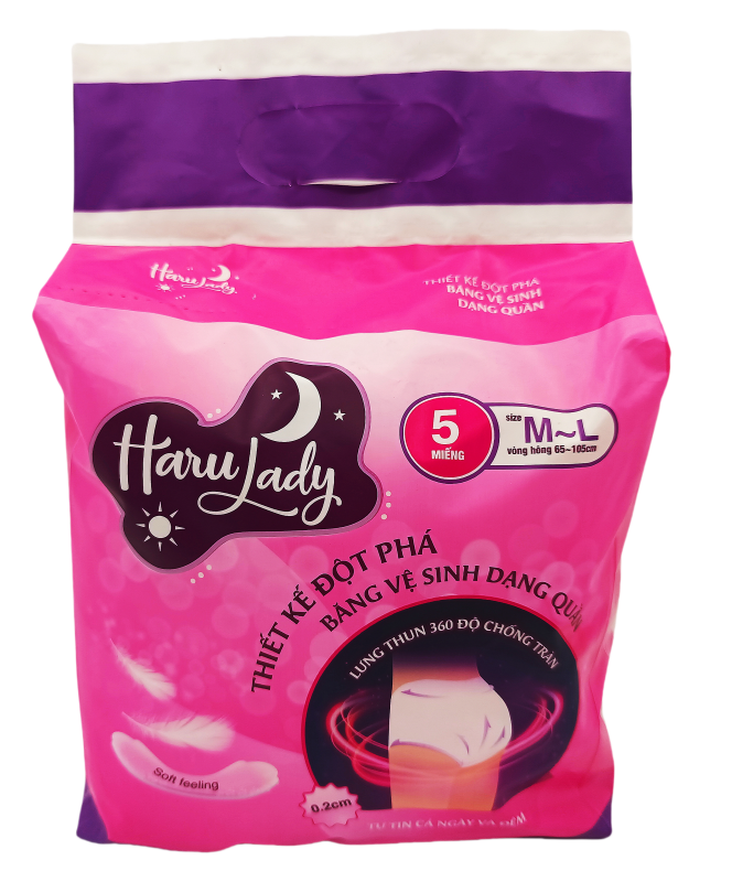 Haru Lady Sanitary Pants Women Disposable Shapeless Wear Ladies Diaper Menstrual Period Pads Sanitary Napkins Pants Underwear