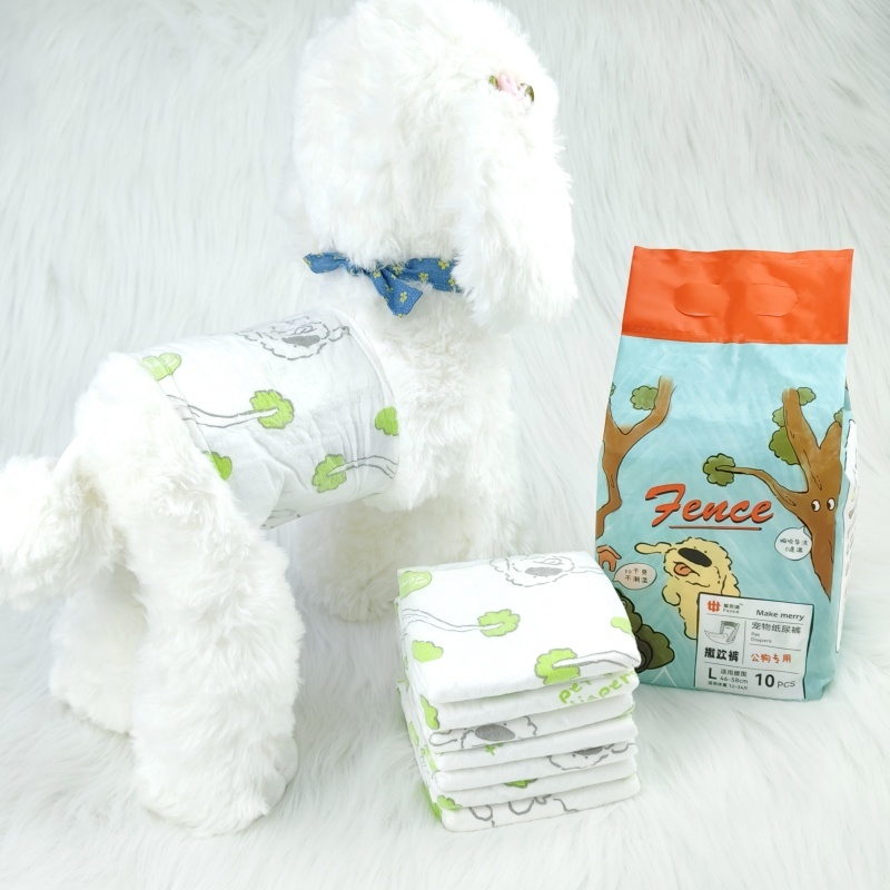 Manufacturer Wholesale Disposable Pet Diaper Supply Soft Cheap Price Female And Male Puppy Diapers For Dog