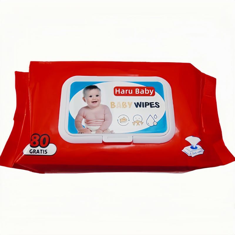 Customized Baby Wet Tissue Spunlace Fabric Non Woven Water Baby Wipes Skincare Nature Organic Baby Wipes OEM