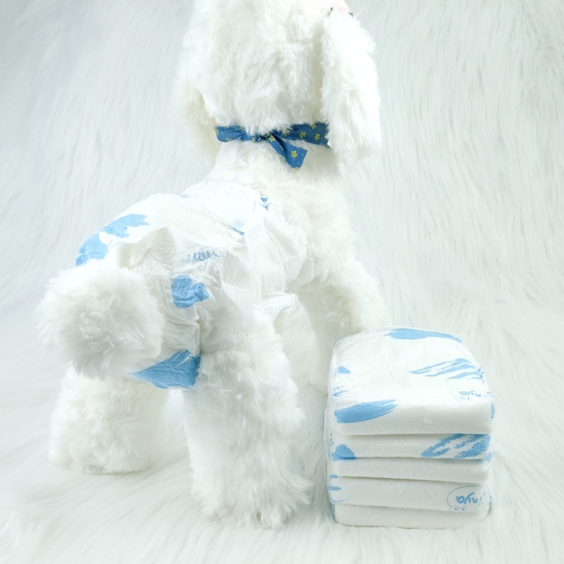 disposable breathable super absorbent pet diapers nappies dog period pants menstrual sanitary pad for rabbits cats