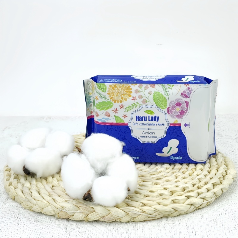 Soft Sexy Organic Super Absorbent Feel Free Haru Lady Sanitary Napkin Wholesale From China