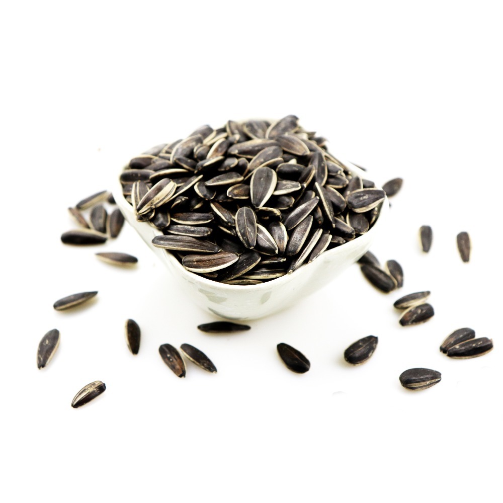 Black striped sunflower seeds