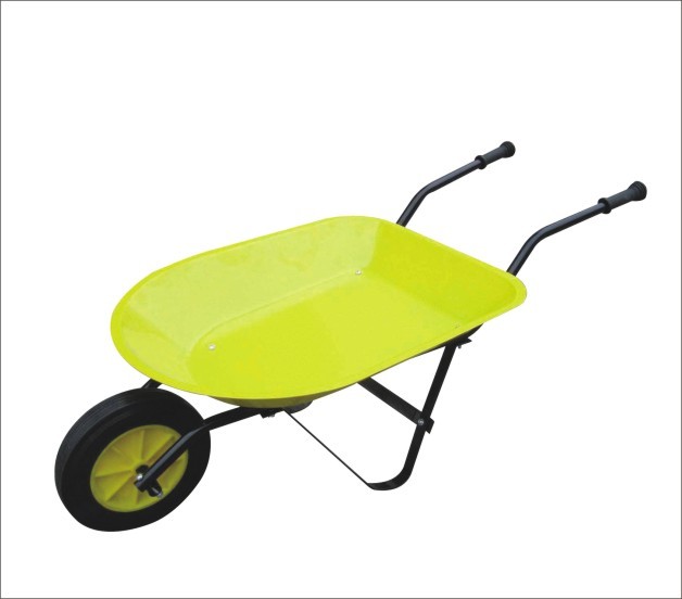 WB0206 Lightweight Mini Metal Kids Wheelbarrow with Garden Tools Hand Tools Outdoor Toy