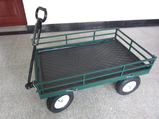 Tool mesh cart with high load-bearing capacity, suitable for garden and outdoor  (13ʺ×5.00-6 pneumatic wheel)