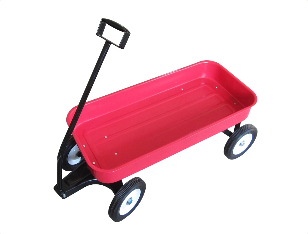 Large capacity outdoor poly dump cart, suitable for outdoor activities such as camping, in the park and on the beach (10ʺ×3.5ʺ solid wheels)