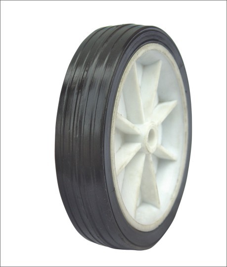 (6ʺ×1.75ʺ)Striped solid wheels, wear-resistant and low-maintenance industrial handling wheels.