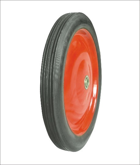 (14ʺ×1.75ʺ)Striped solid wheel, heavy load and low maintenance solid wheel.