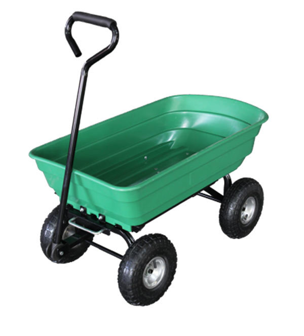 Poly dump cart, suitable for outdoor use and gardening (3.50-4 air wheels)