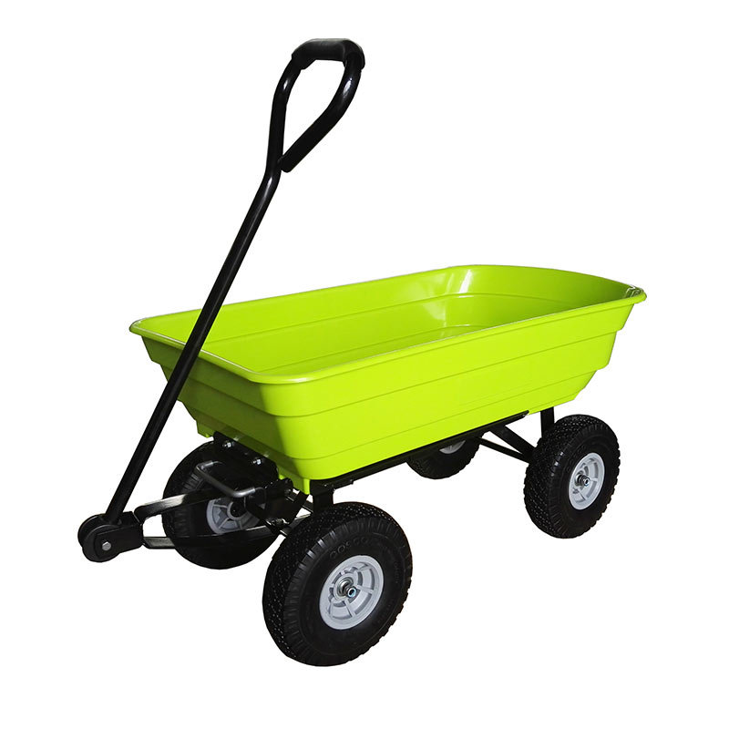 Poly dump cart, suitable for outdoor use and gardening (4.10/3.50-4A pneumatic wheels)