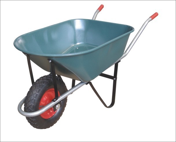 WB8700 Durable galvanized metal bucket single wheel wheelbarrow