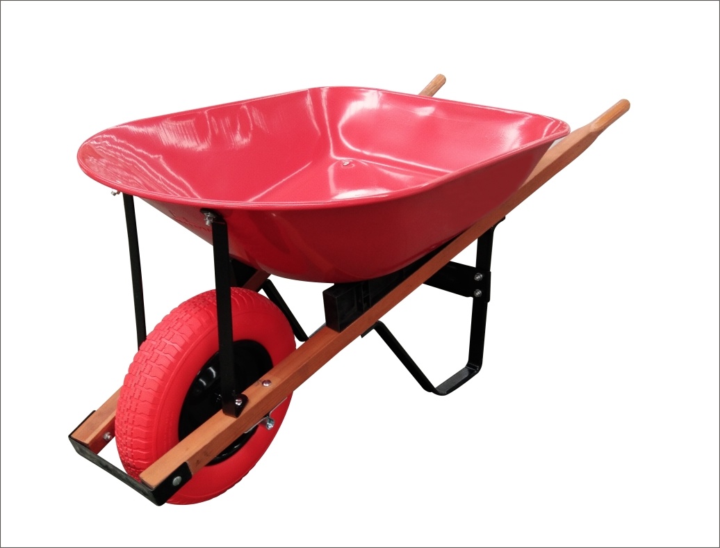 WH5402C Heavy Duty Metal Construction Wheelbarrow for Gardening and Industrial
