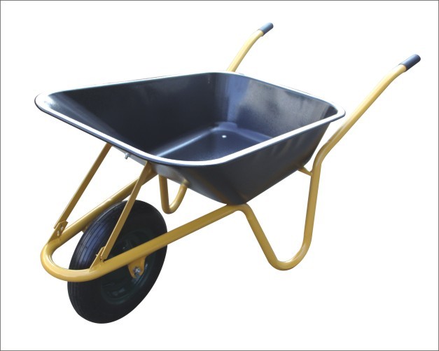 4.5cuft high cost-performance ratio metal pallet trolley, applicable to agriculture, industry, construction industry and gardens(3.50-8Pneumatic wheel)