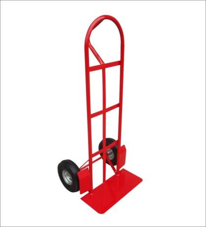 Metal made hand pushed warehouse cart (3.50-4 pneumatic wheels)