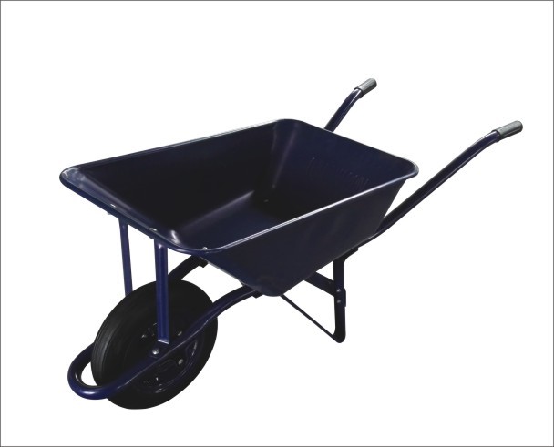 WB2203 Heavy Duty Wheel Barrow 58L Concrete Steel Tray Construction