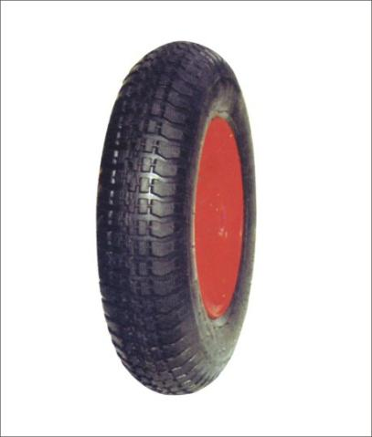 (4.00-8)Cracked wear-resistant pneumatic wheel.